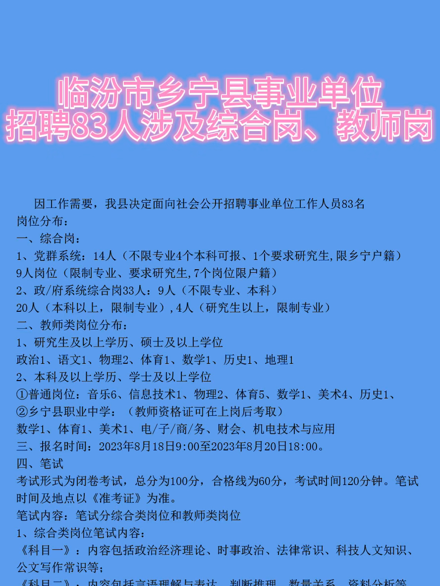 屯留最新招聘信息总览